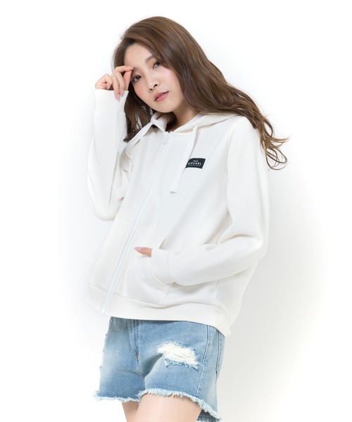 rip curl(リップカール)の「【RIP CURL リップカール】レディースジップアップ パーカー フードロゴ(パーカー・レディース・ホワイト/ベージュ/カーキ・MEDIUM/LARGE)」の4枚目の写真