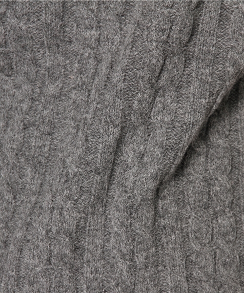 BEAMS BOY（ビームスボーイ）の「BEAMS BOY / 7ゲージ ケーブル クルーベスト（ベスト・レディース・ナチュラル/グレー/ブラウン/インディゴブルー・ONE SIZE）」の9枚目の写真