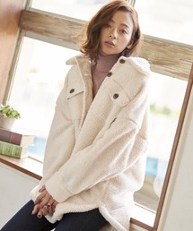 KOBE LETTUCE | ビッグシルエットボアCPOジャケットコート(ダウンジャケット/コート)