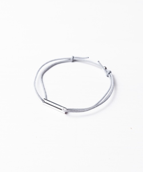 Genri（ゲンリ）の「Genri/SLVプレートブレスレット（ブレスレット・メンズ・ホワイト/ブラック/グレー/レッド/ピンク・FREE）」の3枚目の写真