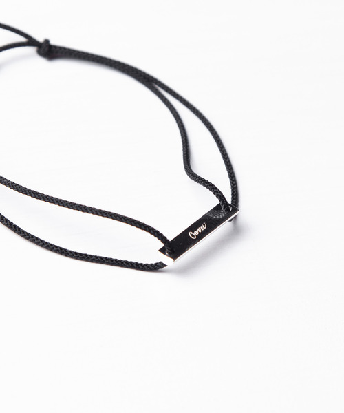 Genri（ゲンリ）の「Genri/SLVプレートブレスレット（ブレスレット・メンズ・ホワイト/ブラック/グレー/レッド/ピンク・FREE）」の9枚目の写真