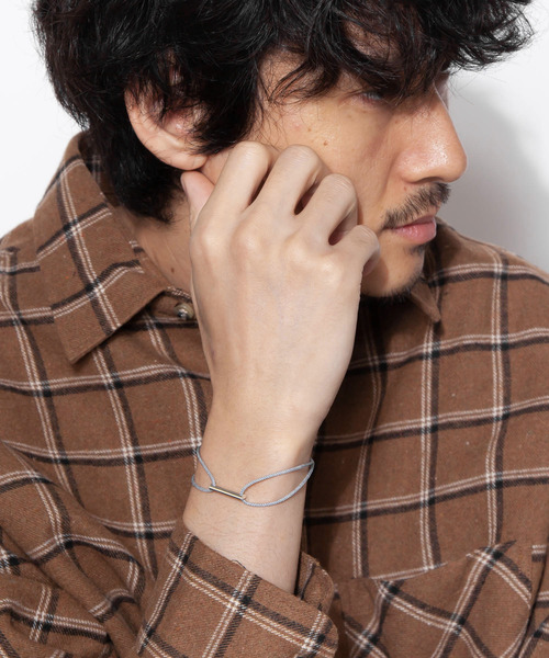 Genri（ゲンリ）の「Genri/SLVプレートブレスレット（ブレスレット・メンズ・ホワイト/ブラック/グレー/レッド/ピンク・FREE）」の16枚目の写真