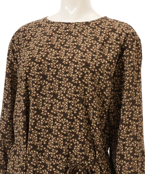 fifth（フィフス）の「レトロフラワロングワンピース（ワンピース・レディース・ブラウン・MEDIUM）」の12枚目の写真