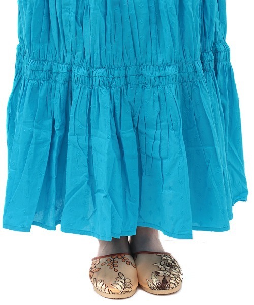 チチカカ(チチカカ)の「リンクルギャザースカート(スカート・レディース・レッド/オフホワイト/ブルー・FREE)」の16枚目の写真