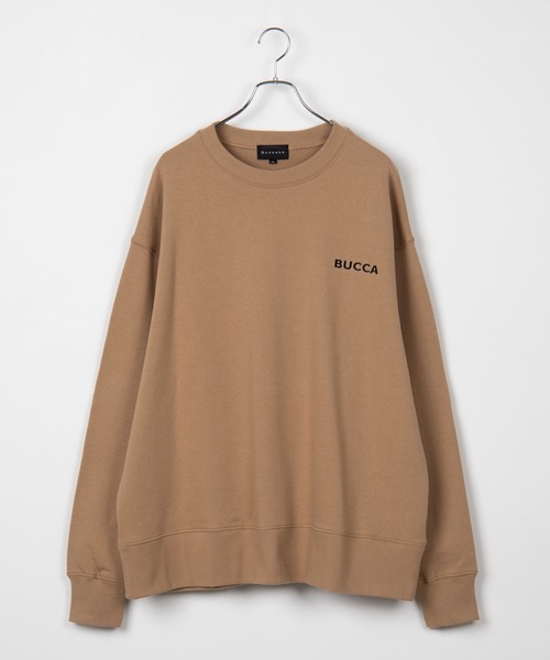 BUCCA 44（ブッカフォーティーフォー）の「【BUCCA 44】シンプルロゴクルーネックスウェット（スウェット・メンズ・ベージュ/ブルー・MEDIUM/LARGE/X-LARGE/XX-LARGE/XXX-LARGE）」の2枚目の写真