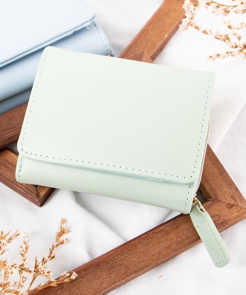 WEGO(ウィゴー)の「WEGO/9ポケット三つ折りウォレット(財布・レディース・ブルー/アイボリー/その他1/ブラウン/グリーン系その他/ピンク/シルバー/ブラック/ゴールド/レッド系その他/レッド/ダークベージュ/その他2・FREE)」の6枚目の写真