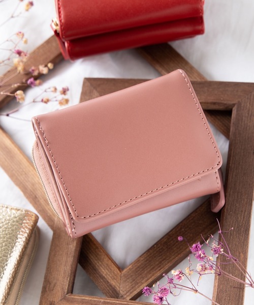 WEGO(ウィゴー)の「WEGO/9ポケット三つ折りウォレット(財布・レディース・ブルー/アイボリー/その他1/ブラウン/グリーン系その他/ピンク/シルバー/ブラック/ゴールド/レッド系その他/レッド/ダークベージュ/その他2・FREE)」の9枚目の写真