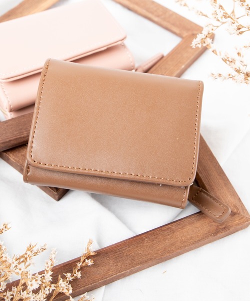 WEGO(ウィゴー)の「WEGO/9ポケット三つ折りウォレット(財布・レディース・ブルー/アイボリー/その他1/ブラウン/グリーン系その他/ピンク/シルバー/ブラック/ゴールド/レッド系その他/レッド/ダークベージュ/その他2・FREE)」の4枚目の写真