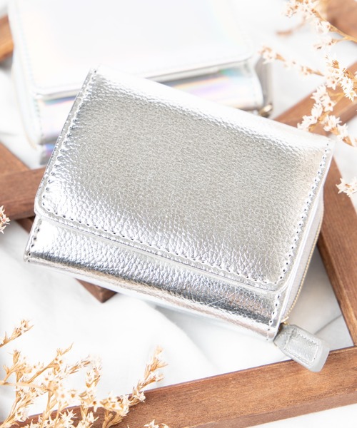 WEGO(ウィゴー)の「WEGO/9ポケット三つ折りウォレット(財布・レディース・ブルー/アイボリー/その他1/ブラウン/グリーン系その他/ピンク/シルバー/ブラック/ゴールド/レッド系その他/レッド/ダークベージュ/その他2・FREE)」の10枚目の写真