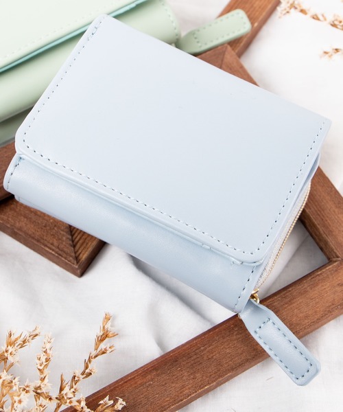 WEGO(ウィゴー)の「WEGO/9ポケット三つ折りウォレット(財布・レディース・ブルー/アイボリー/その他1/ブラウン/グリーン系その他/ピンク/シルバー/ブラック/ゴールド/レッド系その他/レッド/ダークベージュ/その他2・FREE)」の7枚目の写真