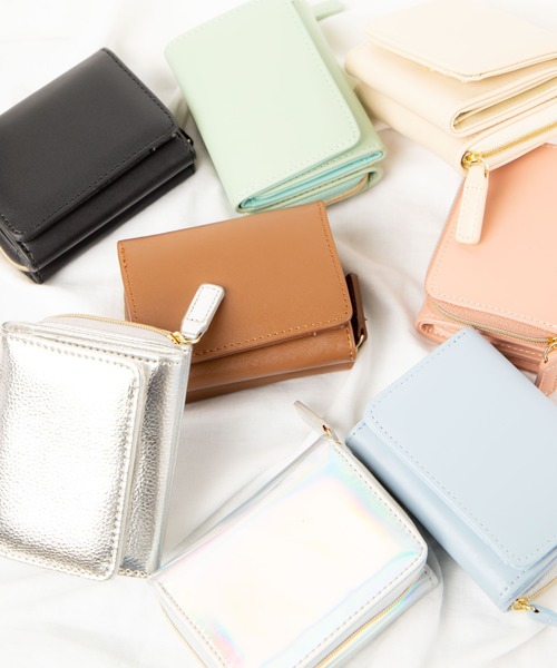 WEGO(ウィゴー)の「WEGO/9ポケット三つ折りウォレット(財布・レディース・ブルー/アイボリー/その他1/ブラウン/グリーン系その他/ピンク/シルバー/ブラック/ゴールド/レッド系その他/レッド/ダークベージュ/その他2・FREE)」の15枚目の写真