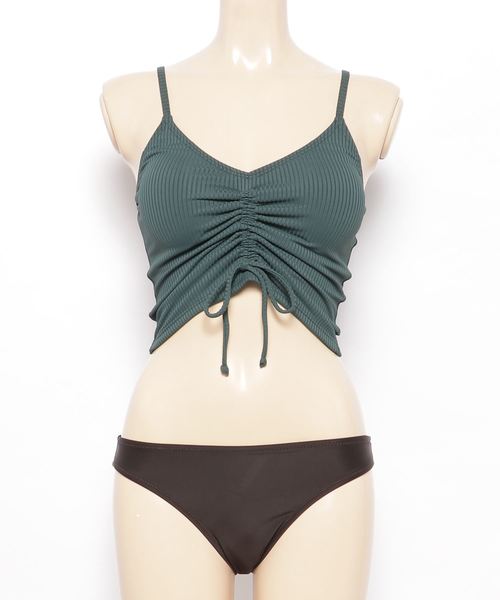 Dita（ディータ）の「【3点セット】リゾートパンツ付きビキニセット【RT】（水着・レディース・ブラック/グリーン/グリーン系その他/ブラック系その他/ネイビー・L/XL/M）」の6枚目の写真