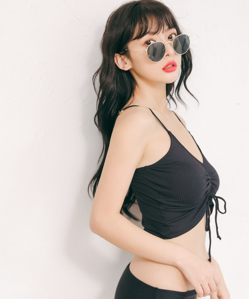 Dita（ディータ）の「【3点セット】リゾートパンツ付きビキニセット【RT】（水着・レディース・ブラック/グリーン/グリーン系その他/ブラック系その他/ネイビー・L/XL/M）」の11枚目の写真