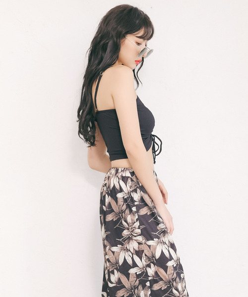 Dita（ディータ）の「【3点セット】リゾートパンツ付きビキニセット【RT】（水着・レディース・ブラック/グリーン/グリーン系その他/ブラック系その他/ネイビー・L/XL/M）」の13枚目の写真