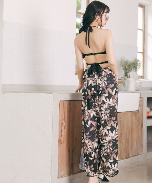 Dita（ディータ）の「【3点セット】リゾートパンツ付きビキニセット【RT】（水着・レディース・ブラック/グリーン/グリーン系その他/ブラック系その他/ネイビー・L/XL/M）」の15枚目の写真