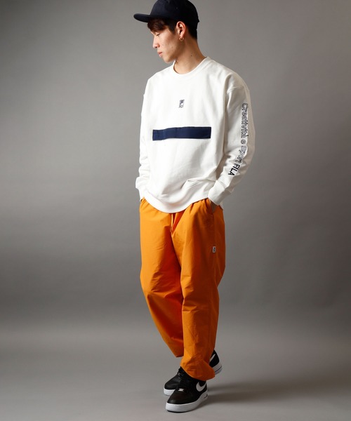 FILA HERITAGE(フィラヘリテージ)の「【FILA heritage】ロゴ刺繍 ビッグポケット バイカラー長袖スウェットトレーナー(スウェット・メンズ・ネイビー/ホワイト/ブラック・M/L/XL)」の16枚目の写真
