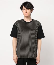 【TRAP/U】抜染ストライプ Tシャツ