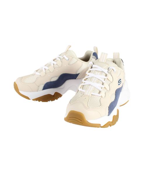 SKECHERS(スケッチャーズ)の「SKECHERS/D'LITES 3 HIGE ALERT(スニーカー・レディース・ブラック/ベージュ・24.5/23.5)」の3枚目の写真