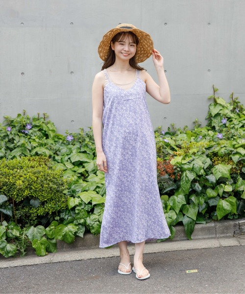 flower（フラワー）の「スウィングハングアウトワンピース（ワンピース・レディース・ベージュ/パープル・FREE）」の5枚目の写真