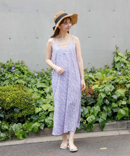 flower（フラワー）の「スウィングハングアウトワンピース（ワンピース・レディース・ベージュ/パープル・FREE）」の8枚目の写真