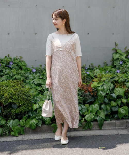 flower（フラワー）の「スウィングハングアウトワンピース（ワンピース・レディース・ベージュ/パープル・FREE）」の7枚目の写真