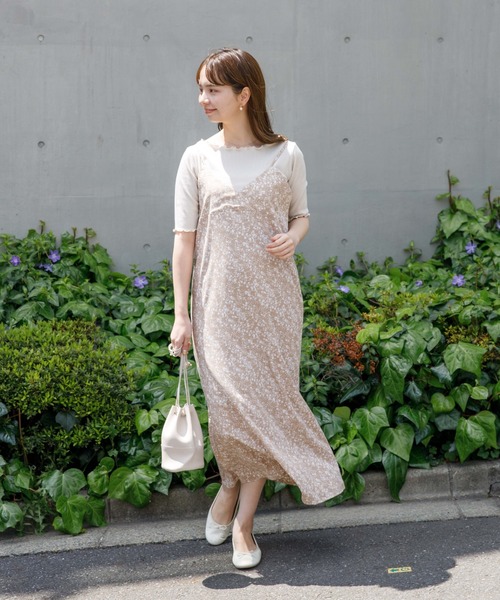 flower（フラワー）の「スウィングハングアウトワンピース（ワンピース・レディース・ベージュ/パープル・FREE）」の6枚目の写真