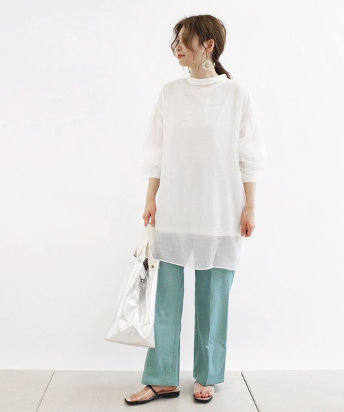 DouDou（ドゥドゥ）の「NEWセンプレストレートパンツ（その他パンツ・レディース・ベージュ/オレンジ/ブルー・38/36）」の10枚目の写真