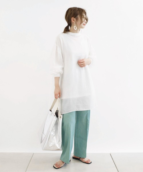 DouDou（ドゥドゥ）の「NEWセンプレストレートパンツ（その他パンツ・レディース・ベージュ/オレンジ/ブルー・38/36）」の11枚目の写真