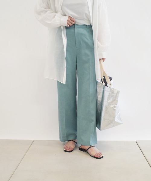 DouDou（ドゥドゥ）の「NEWセンプレストレートパンツ（その他パンツ・レディース・ベージュ/オレンジ/ブルー・38/36）」の22枚目の写真