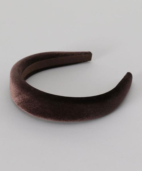 BEAUTY&YOUTH UNITED ARROWS（ビューティーアンドユースユナイテッドアローズ）の「＜MARZOLINE MILANO＞VELVET HEADBAND/カチューシャ.（カチューシャ・レディース・ライトブルー/ダークブラウン/ブラック/ピンク・FREE）」の3枚目の写真