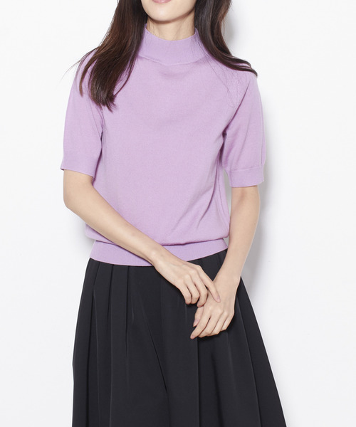 Tiara(ティアラ)の「パールネックアンサンブルニット(ニット/セーター・レディース・ブラック/グレー系その他/グレー/ラベンダー・FREE)」の19枚目の写真