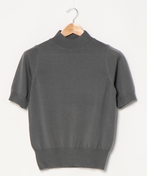 Tiara(ティアラ)の「パールネックアンサンブルニット(ニット/セーター・レディース・ブラック/グレー系その他/グレー/ラベンダー・FREE)」の9枚目の写真