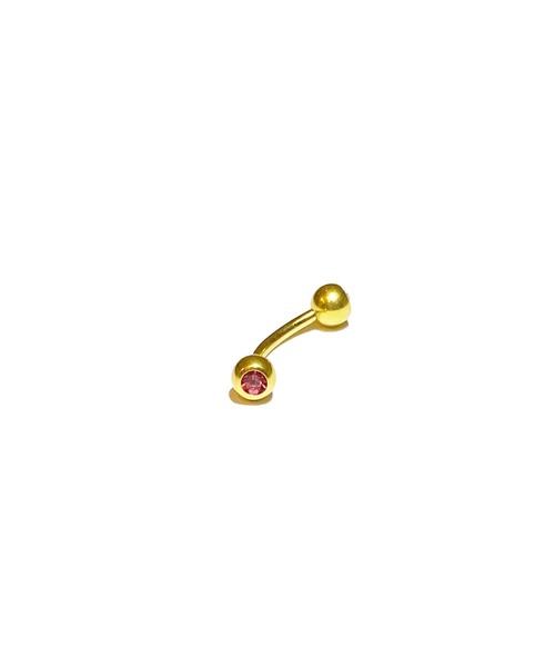 MORPH(モルフ)の「MORPH モルフ スワロフスキーボディピアスキャッチ 16ゲージ 4mm GOLD(ピアス(片耳用)・レディース・バイオレット/ブラック/エメラルド/ラベンダー/スカイブルー/レッド/クリア/ブルー/ライトグリーン/レインボー/ローズ/ライトピンク・4)」の10枚目の写真