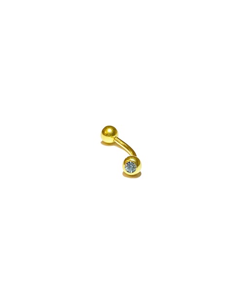 MORPH(モルフ)の「MORPH モルフ スワロフスキーボディピアスキャッチ 16ゲージ 4mm GOLD(ピアス(片耳用)・レディース・バイオレット/ブラック/エメラルド/ラベンダー/スカイブルー/レッド/クリア/ブルー/ライトグリーン/レインボー/ローズ/ライトピンク・4)」の1枚目の写真