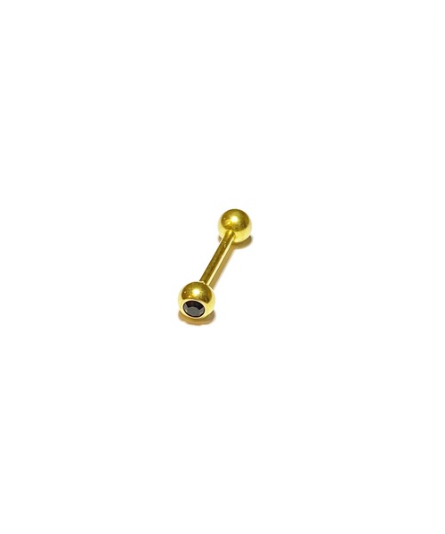 MORPH(モルフ)の「MORPH モルフ スワロフスキーボディピアスキャッチ 16ゲージ 4mm GOLD(ピアス(片耳用)・レディース・バイオレット/ブラック/エメラルド/ラベンダー/スカイブルー/レッド/クリア/ブルー/ライトグリーン/レインボー/ローズ/ライトピンク・4)」の2枚目の写真