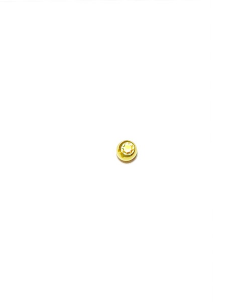 MORPH(モルフ)の「MORPH モルフ スワロフスキーボディピアスキャッチ 16ゲージ 4mm GOLD(ピアス(片耳用)・レディース・バイオレット/ブラック/エメラルド/ラベンダー/スカイブルー/レッド/クリア/ブルー/ライトグリーン/レインボー/ローズ/ライトピンク・4)」の12枚目の写真