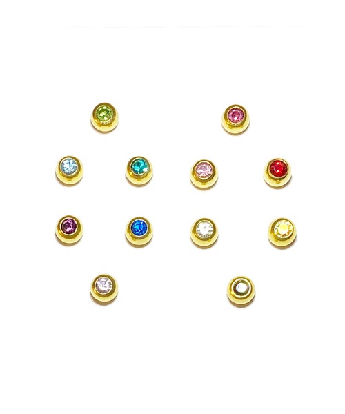 MORPH(モルフ)の「MORPH モルフ スワロフスキーボディピアスキャッチ 16ゲージ 4mm GOLD(ピアス(片耳用)・レディース・バイオレット/ブラック/エメラルド/ラベンダー/スカイブルー/レッド/クリア/ブルー/ライトグリーン/レインボー/ローズ/ライトピンク・4)」の16枚目の写真