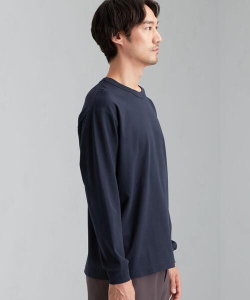 green label relaxing（グリーンレーベルリラクシング）の「home [ Livelihood ] Relaxing L/S Tee 長袖 Tシャツ ロンT ＃（Tシャツ/カットソー・メンズ・ホワイト/ベージュ/ライトブルー/ネイビー・XS/S/M/XL/L）」の7枚目の写真