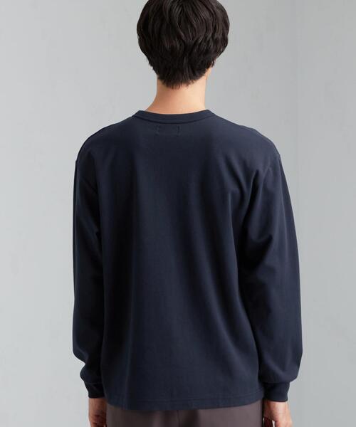 green label relaxing（グリーンレーベルリラクシング）の「home [ Livelihood ] Relaxing L/S Tee 長袖 Tシャツ ロンT ＃（Tシャツ/カットソー・メンズ・ホワイト/ベージュ/ライトブルー/ネイビー・XS/S/M/XL/L）」の12枚目の写真