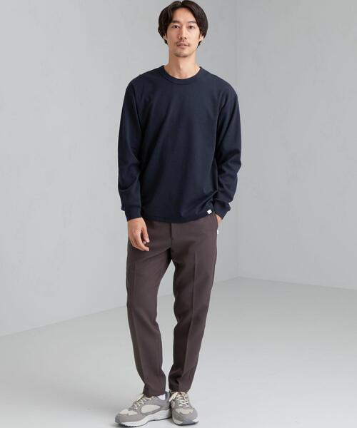 green label relaxing（グリーンレーベルリラクシング）の「home [ Livelihood ] Relaxing L/S Tee 長袖 Tシャツ ロンT ＃（Tシャツ/カットソー・メンズ・ホワイト/ベージュ/ライトブルー/ネイビー・XS/S/M/XL/L）」の15枚目の写真