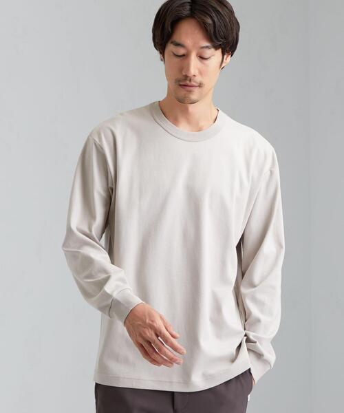 green label relaxing（グリーンレーベルリラクシング）の「home [ Livelihood ] Relaxing L/S Tee 長袖 Tシャツ ロンT ＃（Tシャツ/カットソー・メンズ・ホワイト/ベージュ/ライトブルー/ネイビー・XS/S/M/XL/L）」の9枚目の写真