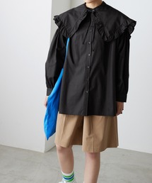 forksy. | 【forksy.】2WAYスタンドカラーシャツビックカラーセット(長袖)(シャツ/ブラウス)