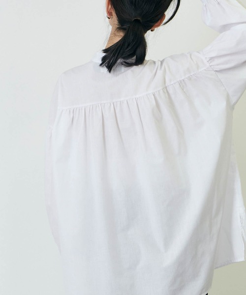 forksy.（フォルクシー）の「【forksy.】2WAYスタンドカラーシャツビックカラーセット(長袖)（シャツ/ブラウス・レディース・ホワイト/ブラック/ホワイト系その他/ブラック系その他/ホワイト系その他2/ブラック系その他2/グリーン/ブラック系その他3/ブラウン/ブラック系その他4/ブルー系その他/インディゴブルー/ホワイト系その他3・FREE）」の17枚目の写真