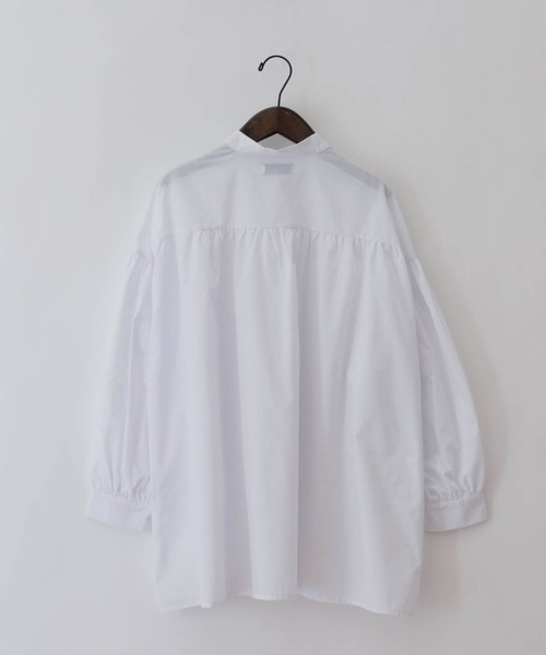 forksy.（フォルクシー）の「【forksy.】2WAYスタンドカラーシャツビックカラーセット(長袖)（シャツ/ブラウス・レディース・ホワイト/ブラック/ホワイト系その他/ブラック系その他/ホワイト系その他2/ブラック系その他2/グリーン/ブラック系その他3/ブラウン/ブラック系その他4/ブルー系その他/インディゴブルー/ホワイト系その他3・FREE）」の21枚目の写真