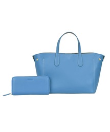 【BARCOS】 シュリンクレザーハンドバッグ&財布 ユニバーサルセット