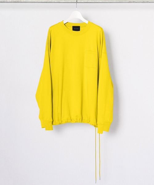 Wizzard（ウィザード）の「Wizzard ウィザード / BALLOON HEM POCKET T-SHIRTS バルーンヘムポケットTシャツ ポケT ロンT（Tシャツ/カットソー・メンズ・ベージュ/ミント/ブラック/イエロー・1/2/3）」の4枚目の写真