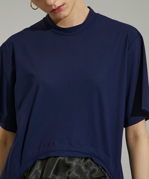 トーガ プルラ 23AW ストレッチブロードシャツドレス / ワンピース セール】 【洗える】トロピカルストレッチシャツ ドレス （ミニ