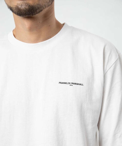 FRANKLIN & MARSHALL（フランクリンマーシャル）の「FRANKLIN ＆ MARSHALL/フランクリンマーシャル 別注フォトプリントTシャツ（Tシャツ/カットソー・メンズ・ホワイト/ブラック・マルチサイズ）」の14枚目の写真