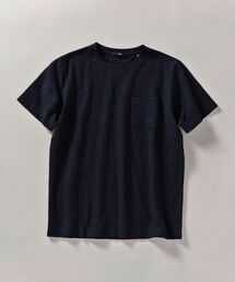 SHIPS: リンクス ジャガード リーフ柄 Tシャツ