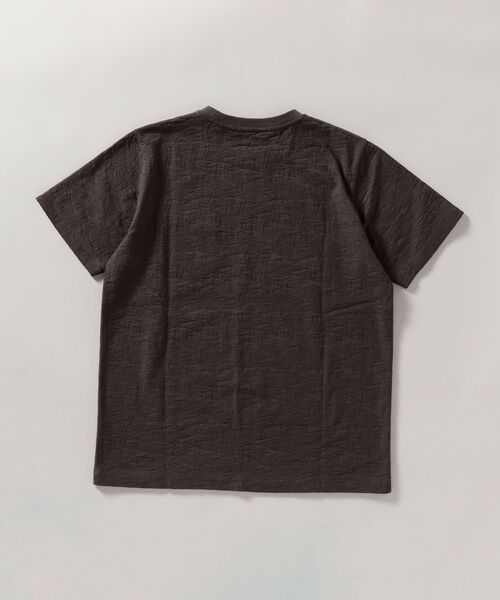 SHIPS（シップス）の「SHIPS: リンクス ジャガード リーフ柄 Tシャツ（Tシャツ/カットソー・メンズ・ホワイト/ネイビー/ピンク/ダークグレー・SMALL/MEDIUM/LARGE/X-LARGE）」の7枚目の写真